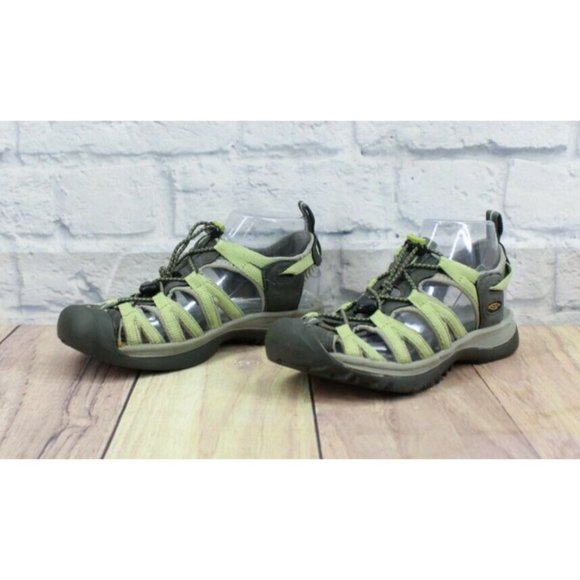 Keen Whisper Green Waterproof Closed Toe Sport Sandals Size US 7 EU 37.5 - Picture 2 of 10